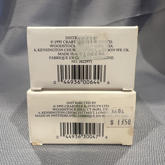 Crabtree & Evelyn London‎ Sweet ALMOND Oil Body Lotion + Shower Gel Set 1995 VTG - Picture 5 of 5